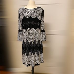 NWT from Norman Marcus Stretch MIDI dress black
